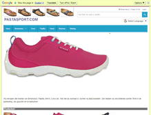 Tablet Screenshot of pastasport.com
